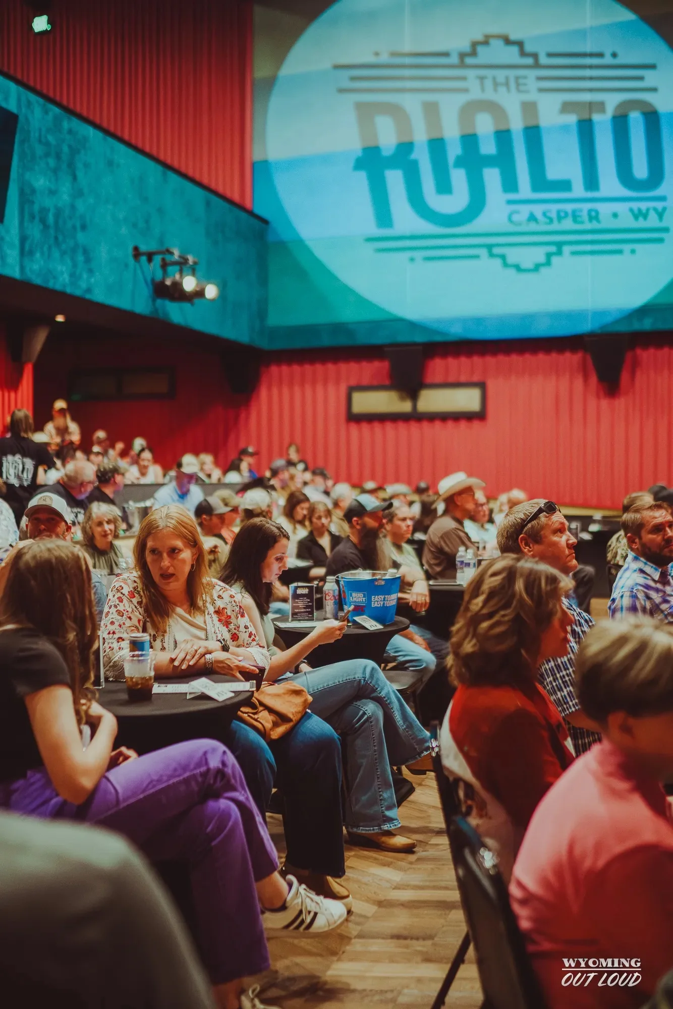Audience gathered for a show at The Rialto
