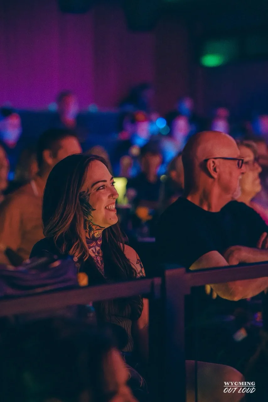 Audience member enjoying a Rialto performance